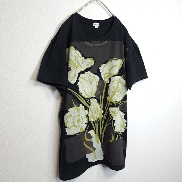 Paul Smith(ポールスミス)のPaul Smith 花柄 デザイン 半袖 Tシャツ ブラック XL/LL メンズのトップス(Tシャツ/カットソー(半袖/袖なし))の商品写真