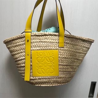 ロエベ loewe ストローバッグ ドローストリングポーチ付-