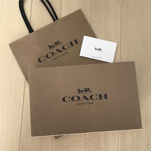 【新品】COACH ショップ袋 メンズのファッション小物(コインケース/小銭入れ)の商品写真