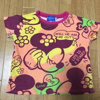 ミニーマウス(ミニーマウス)のディズニーリゾート　ミニーＴシャツ　キッズ　100(Tシャツ/カットソー)