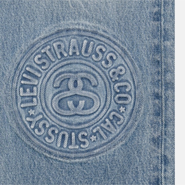 STUSSYの3636■STUSSY & LEVI'S EMBOSSED 501 JEAN