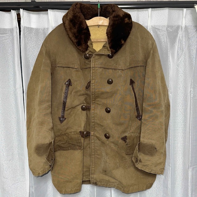 【40s】 Mackinaw Coat マッキーノ ダック ムートン ボア