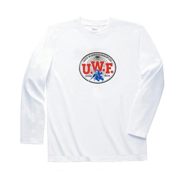 UWF 伝説胸マーク大 UWF復刻Tシャツ　ロンT  長袖Tシャツ　Ｍサイズ