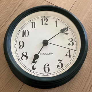 時計England イングランド　クラシック　壁掛け時計　グリーン(掛時計/柱時計)