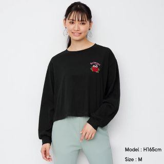 ジーユー(GU)のディズニー ロングスリーブT(長袖) GRL ZARA UNIQLO しまむら(Tシャツ(長袖/七分))