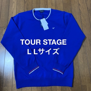 ツアーステージ(TOURSTAGE)の新品TOUR STAGE ツアーステージクルーネックセーターゴルフウェア L L(ニット/セーター)