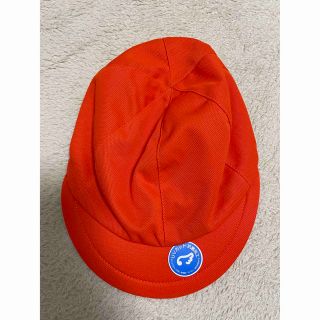 カラー帽子　オレンジ　新品未使用(帽子)