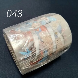 巻売 043★ 海外 マスキングテープ マステ PET 装飾 人物 女の子 水晶(テープ/マスキングテープ)