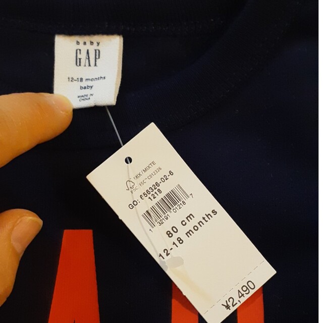 babyGAP(ベビーギャップ)のトレーナー キッズ/ベビー/マタニティのベビー服(~85cm)(トレーナー)の商品写真