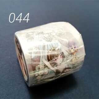 巻売 044★ 海外 マスキングテープ マステ PET 装飾 人物 女の子 水晶(テープ/マスキングテープ)