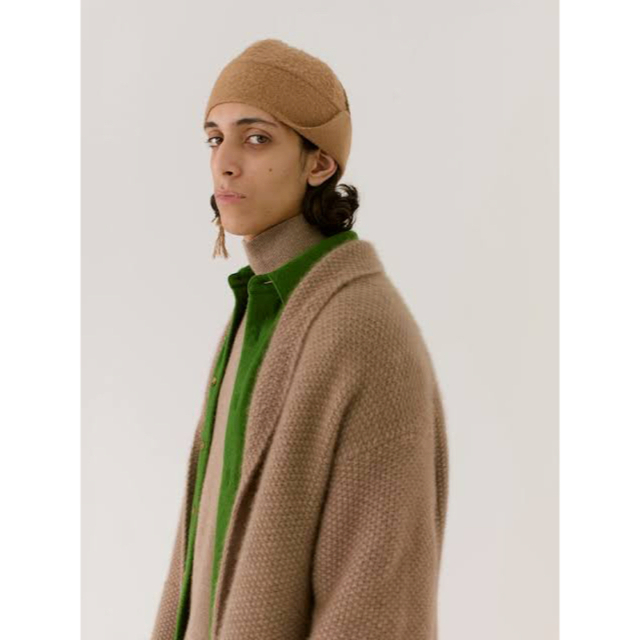 ゆったり柔らか AURALEE 22AW BABY CAMEL MELTON CAP 帽子 - 通販