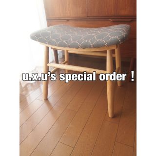 ミナペルホネン(mina perhonen)のu.x.uさん専用 ミナペルホネン ハンドメイド スツール 2脚 生地 ベンチ(スツール)