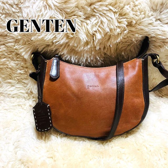 ゲンテン genten 本革 レザー ショルダーバッグ