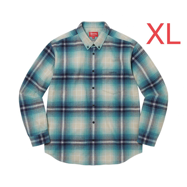 Supreme Shadow Plaid Flannel Shirt XL