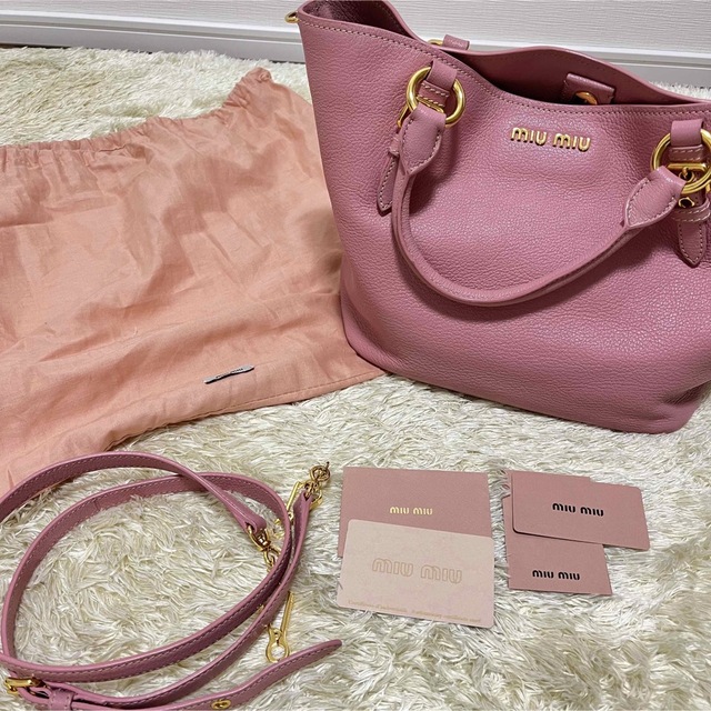 ミュウミュウ　miu miu 2way ハンドバッグ　ショルダー