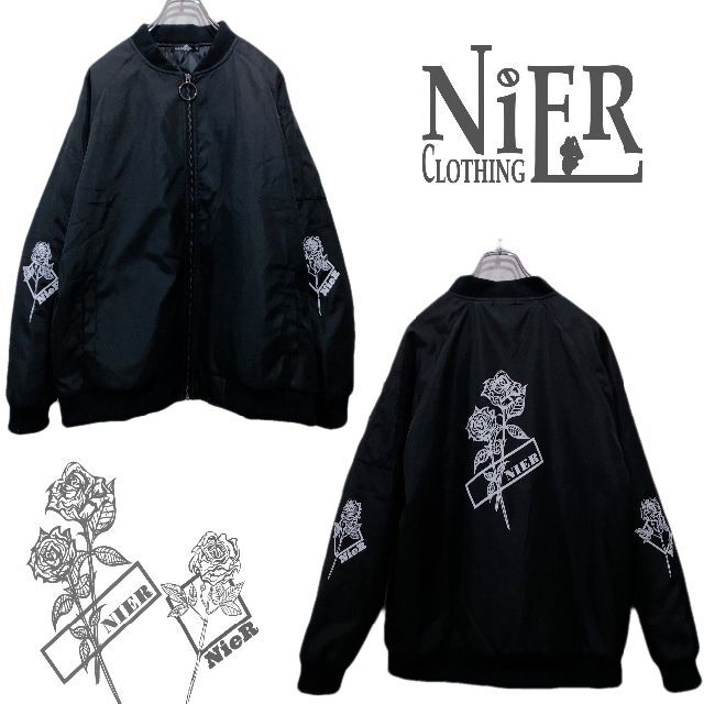 【新品同様】NieR ROSEブルゾンジャケット レディースのジャケット/アウター(ブルゾン)の商品写真