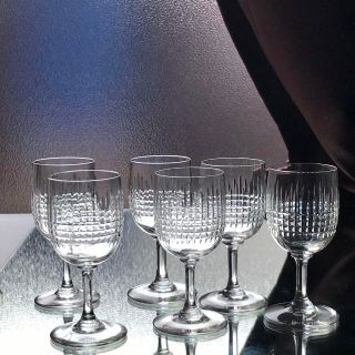 バカラ(Baccarat)の美オールドバカラBACCARATナンシーNancyクリスタルワイングラス♡6個♡(その他)