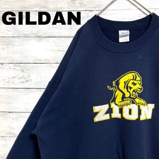 ギルタン(GILDAN)の79f US古着 GILDAN スウェット ZION ライオン ビッグロゴ(スウェット)