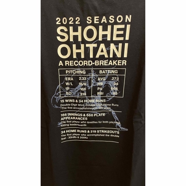 DESCENTE(デサント)の大谷翔平 デサント 2022 シーズン記録記念 枚数限定Tシャツ　L メンズのトップス(Tシャツ/カットソー(半袖/袖なし))の商品写真