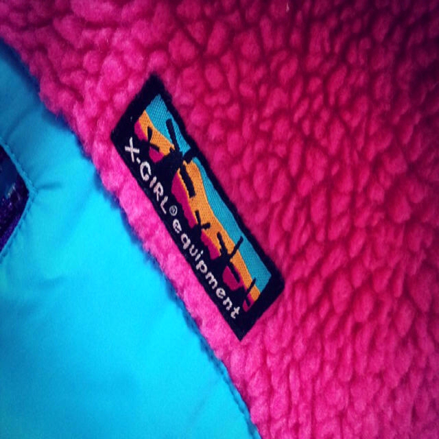 X-girl(エックスガール)のお取り置きx-girl モコモコアウター レディースのジャケット/アウター(スタジャン)の商品写真