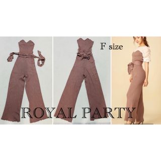 ロイヤルパーティー(ROYAL PARTY)のROYALPARTY❤︎ニットベアオールインワン(オールインワン)