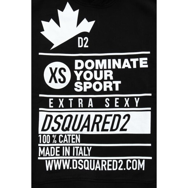 DSQUARED2(ディースクエアード)のDSQUARED2 ディースクエアード パーカー ブラック Lサイズ メンズのトップス(パーカー)の商品写真
