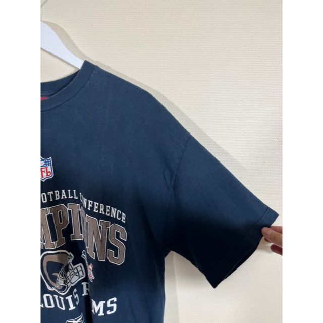 リーボック NFL ノースリーブ プリントTシャツ ヘルメット 00s XL 紺