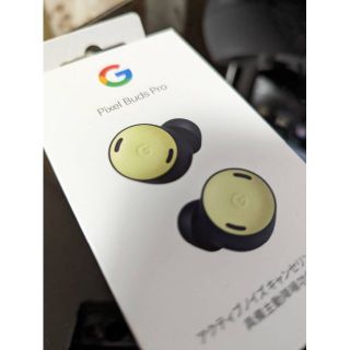 グーグル(Google)の【美品】pixel buds pro レモングラス＋おまけつき(ヘッドフォン/イヤフォン)