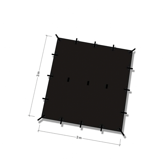 DD Hammocks DD タープ 3×3 ジェットブラック