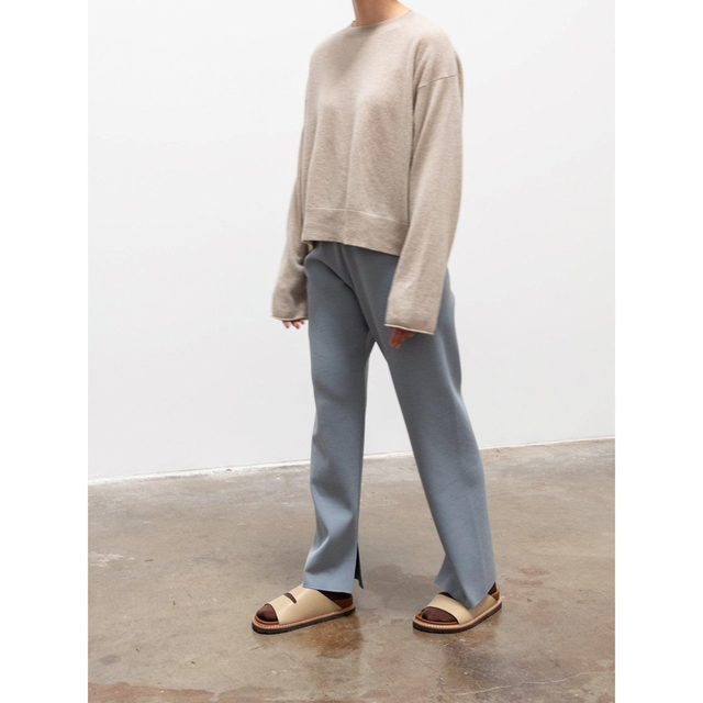 AURALEE  high gauge rib knit pants