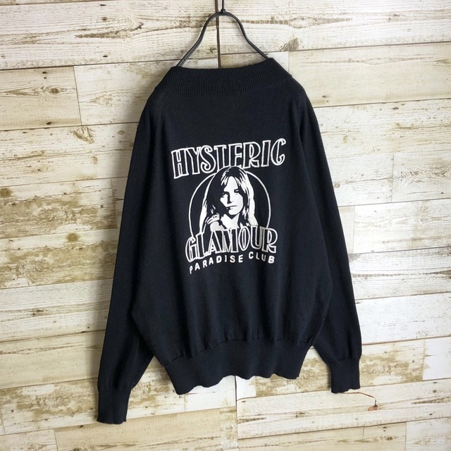 HYSTERIC GLAMOUR(ヒステリックグラマー)のhystericglamour ヒステリックグラマー 両面刺繍入り カーディガン メンズのトップス(カーディガン)の商品写真