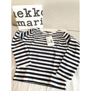 マリメッコ(marimekko)の新品タグ付★ Marimekko マリメッコ　ボーダーTシャツ　長袖★110(Tシャツ/カットソー)