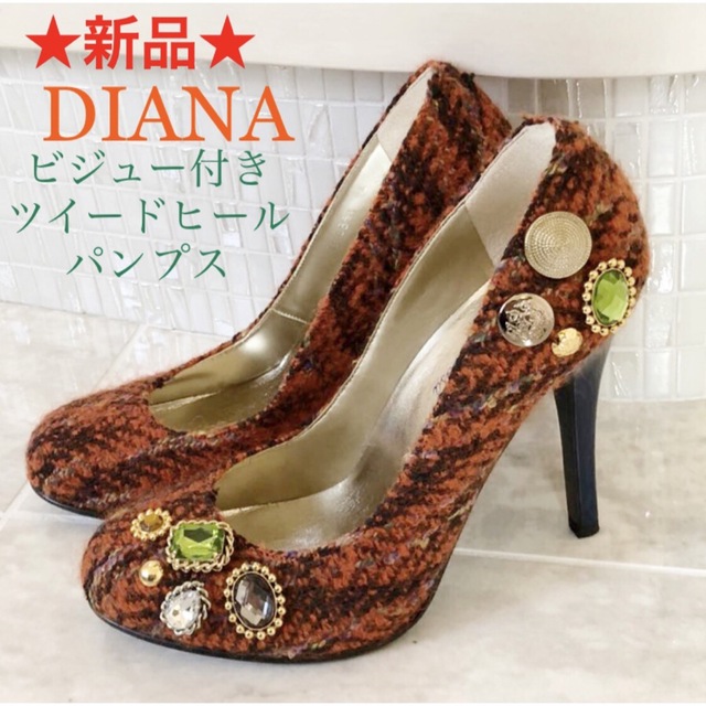 DIANA ビジューパンプス 23㎝