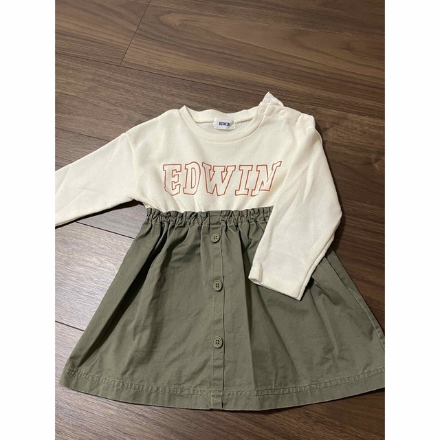 EDWIN(エドウィン)のEDWIN ベビー キッズ ワンピース キッズ/ベビー/マタニティのキッズ服女の子用(90cm~)(ワンピース)の商品写真