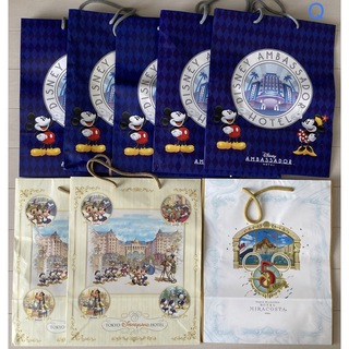 ディズニー(Disney)の【Ｑ】アンバサダーホテル ディズニーランドホテル ホテルミラコスタ 紙袋 ８枚(メイクボックス)
