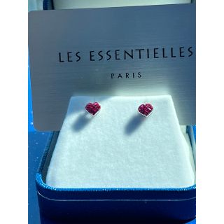 レ・エッセンシャル 18Kプレシャスストーン ルビーピアス