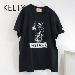 ケルティ(KELTY)の新品 KELTY　ケルティ　スヌーピー　コラボ　Tシャツ　黒　Lサイズ(Tシャツ/カットソー(半袖/袖なし))