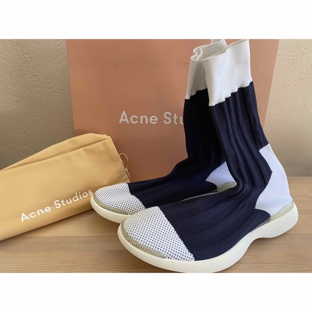 新品 ACNE アクネ ストゥディオズ ソックスブーツ ソックススニーカー 厚底