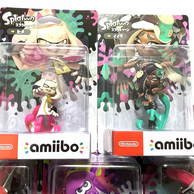 ニンテンドースイッチ スプラトゥーン amiibo アミーボ 8点セット 美品-