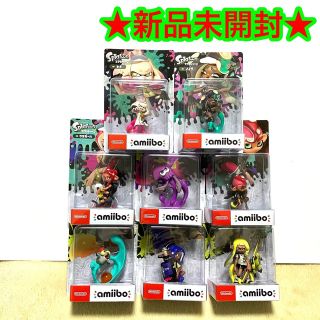 ニンテンドウ(任天堂)の【新品】ニンテンドーswitch スプラトゥーン amiibo 8点 まとめ売り(ゲームキャラクター)