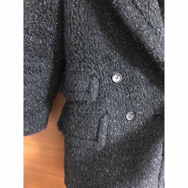 美品　max mara 田丸麻紀　テディベア　XS　黒　ラメ　マックスマーラ