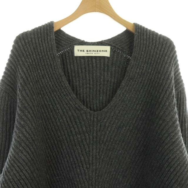 Shinzone(シンゾーン)のシンゾーン VOLUME V-NECK KNIT ニット セーター 長袖 F レディースのトップス(ニット/セーター)の商品写真