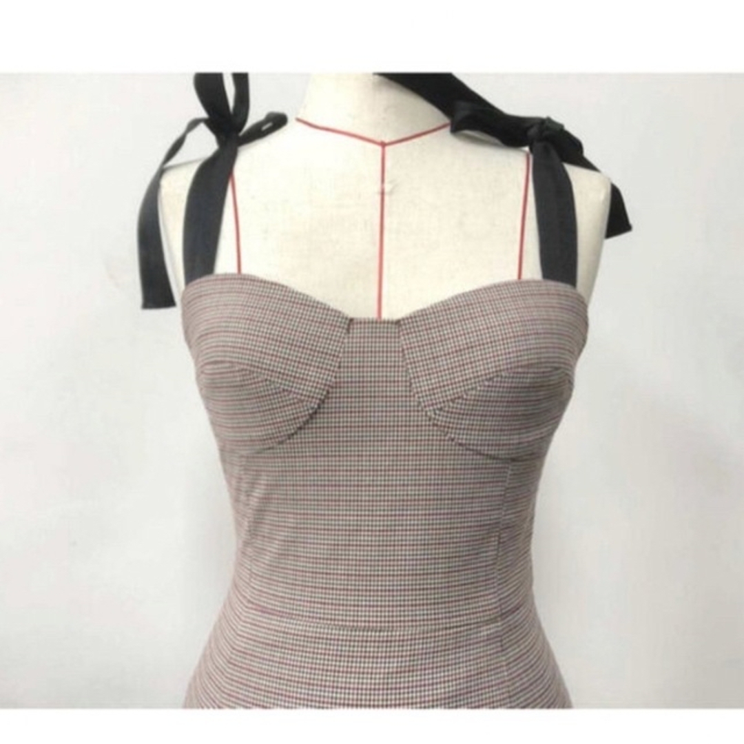 CELFORD(セルフォード)のEmimyu Bustier Check Dress レディースのワンピース(ロングワンピース/マキシワンピース)の商品写真