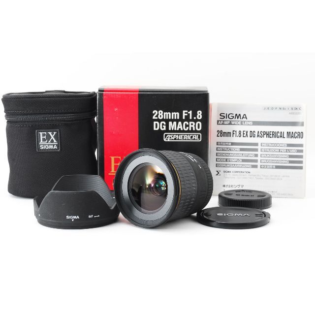 新品に近い シグマ 28mm F1.8 EX DG MACRO CANON 最新最全の 51.0%OFF ...