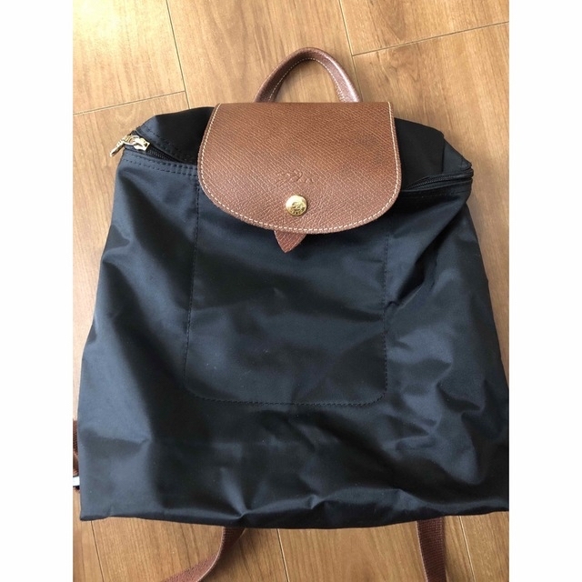 LONGCHAMP(ロンシャン)のロンシャン　リュック　黒 レディースのバッグ(リュック/バックパック)の商品写真