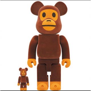 アベイシングエイプ(A BATHING APE)のBE@RBRICK BABY MILO(R) Flocky Ver(フィギュア)