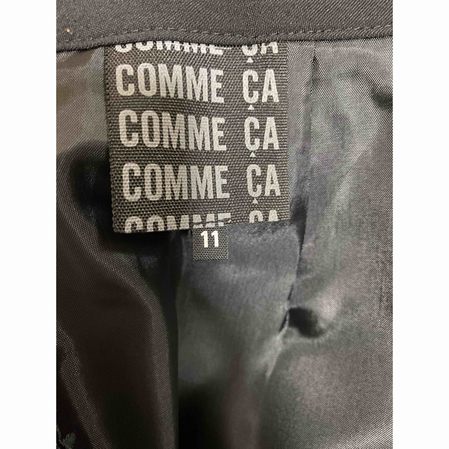 COMME CA ISM(コムサイズム)のリクルートスーツセット　黒 レディースのフォーマル/ドレス(スーツ)の商品写真