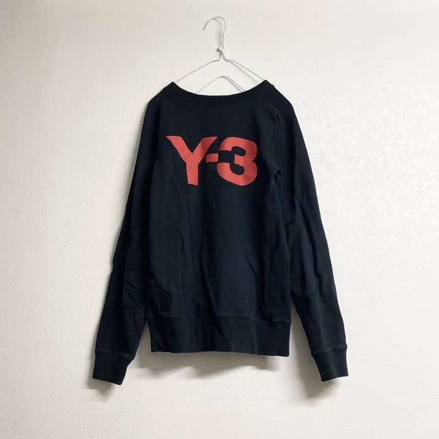 Y-3(ワイスリー)のY-3 ロゴトレーナー　スウェット　ブラック　オレンジ　yojiyamamoto レディースのトップス(トレーナー/スウェット)の商品写真