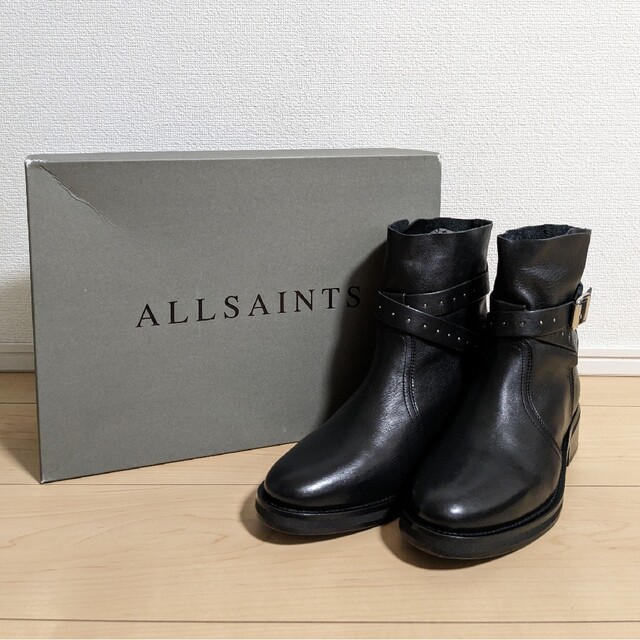24 新品 ALLSAINTS CARLA ANKLE BOOT ブラック | フリマアプリ ラクマ