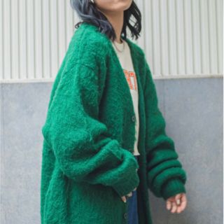 ウィゴー(WEGO)のWEGO/モヘアライクBIGカーディガン(カーディガン)